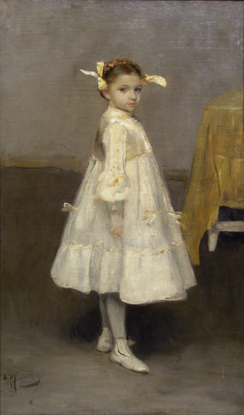 Дівчинка в білому. Портрет Тані Язєвої