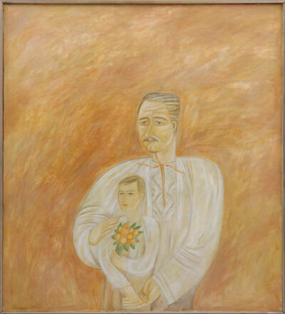 Портрет художника О. Кохана з сином