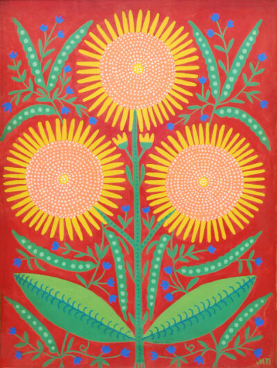 I give my grandson Ivan, who is now in the army, a sunflower. May his service be sunny and cheerful