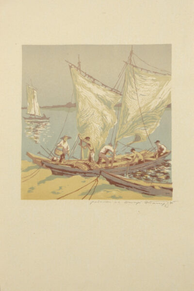 Fishermen on the Dnipro River