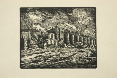 Damaged turbines. From the series “Reconstruction of Dnipro Dam”