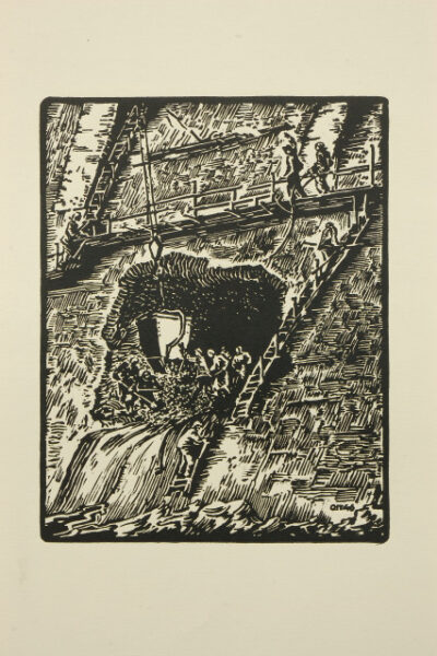 Concreting the dam’s broken tunnel. From the series “Reconstruction of Dnipro Dam”