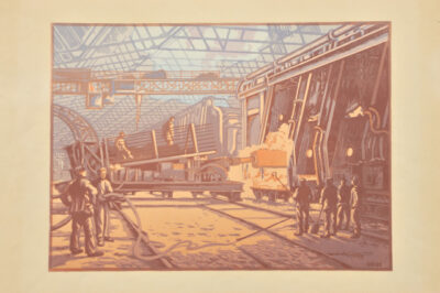 Open-hearth shop. Avalanche machine. Album “At the metallurgists of Prydniprovia”