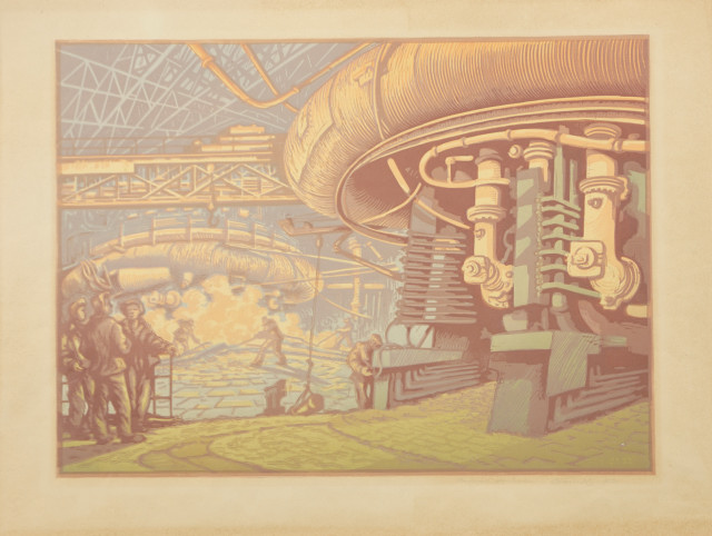 Blast furnace shop. Smelting. Album “At the metallurgists of Prydniprovia”
