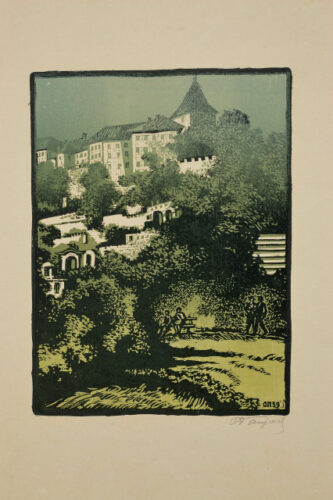 Prague. Ledeburg terraces. Album “Through Czechoslovakia.”
