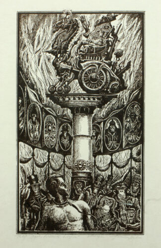 Illustrations to Pierre Boull’s “Planet of the Apes”