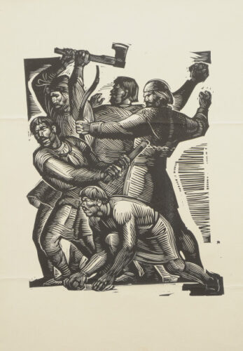 Illustrations to the drama by I. Kocherha “Svichka’s wedding”