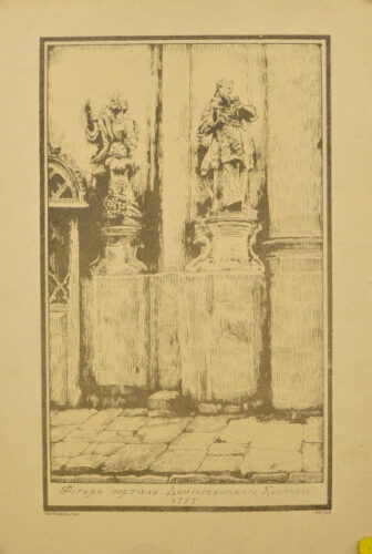 Figures of the portal of the Dominican Church
