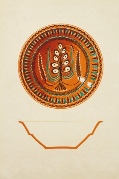 Bowl. Ornaments of the potter Yakiv Batsutsa
