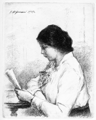 Жінка за читанням