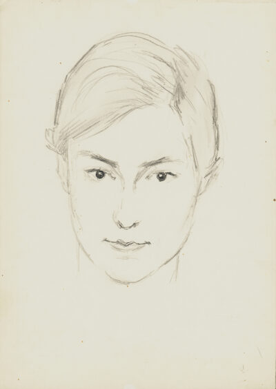 Portrait of a girl. Sketch
