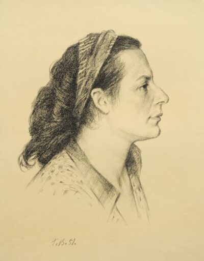 Portrait of Leningrad graphic artist Latash