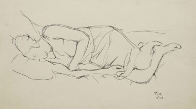 Sleeping. Sketch
