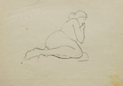Sketch of a female figure