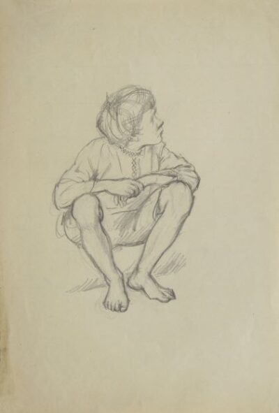 Sketch of a boy’s figure