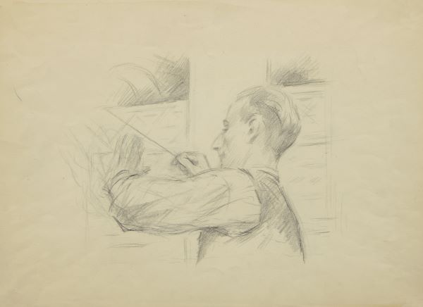 Sketch for a portrait of Ye. Mravinskyi